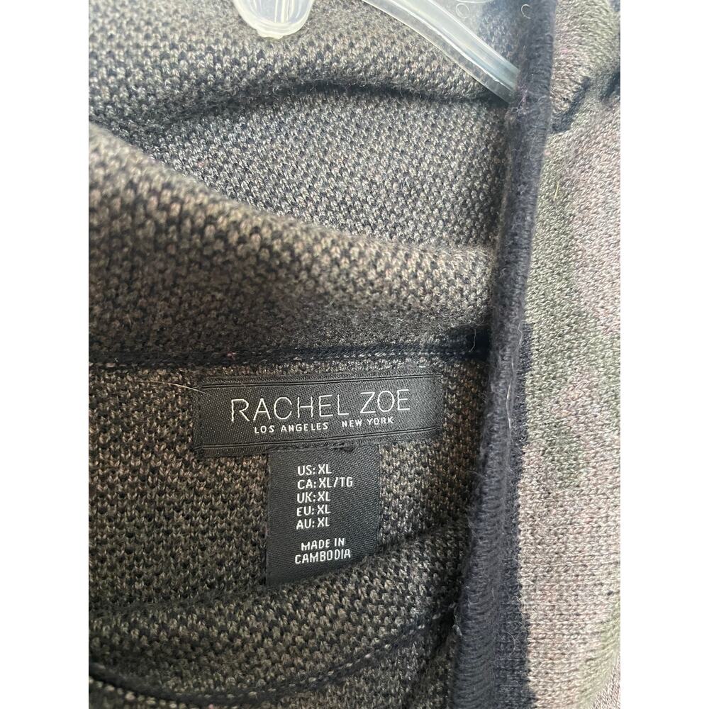 Rachel Zoe Camo Cowlneck Sweater Hoodie Size XL Comfy Stretchy Warm - Picture 4 of 7